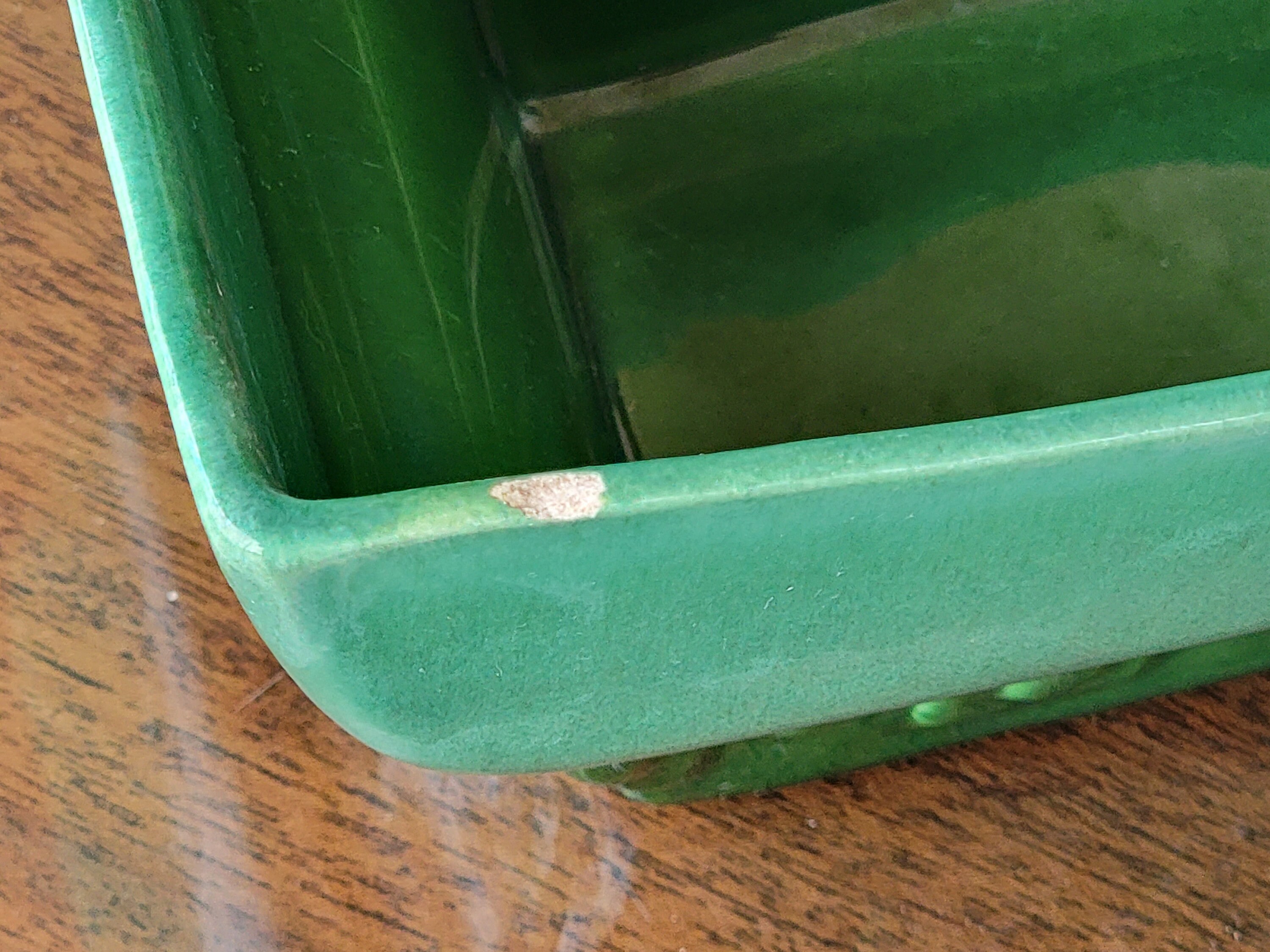 Mid-century Haeger Pottery 3774 USA Dark Green Drip Glazed Mid-century Haeger Pottery 3774 USA Dark Green Drip Glazed