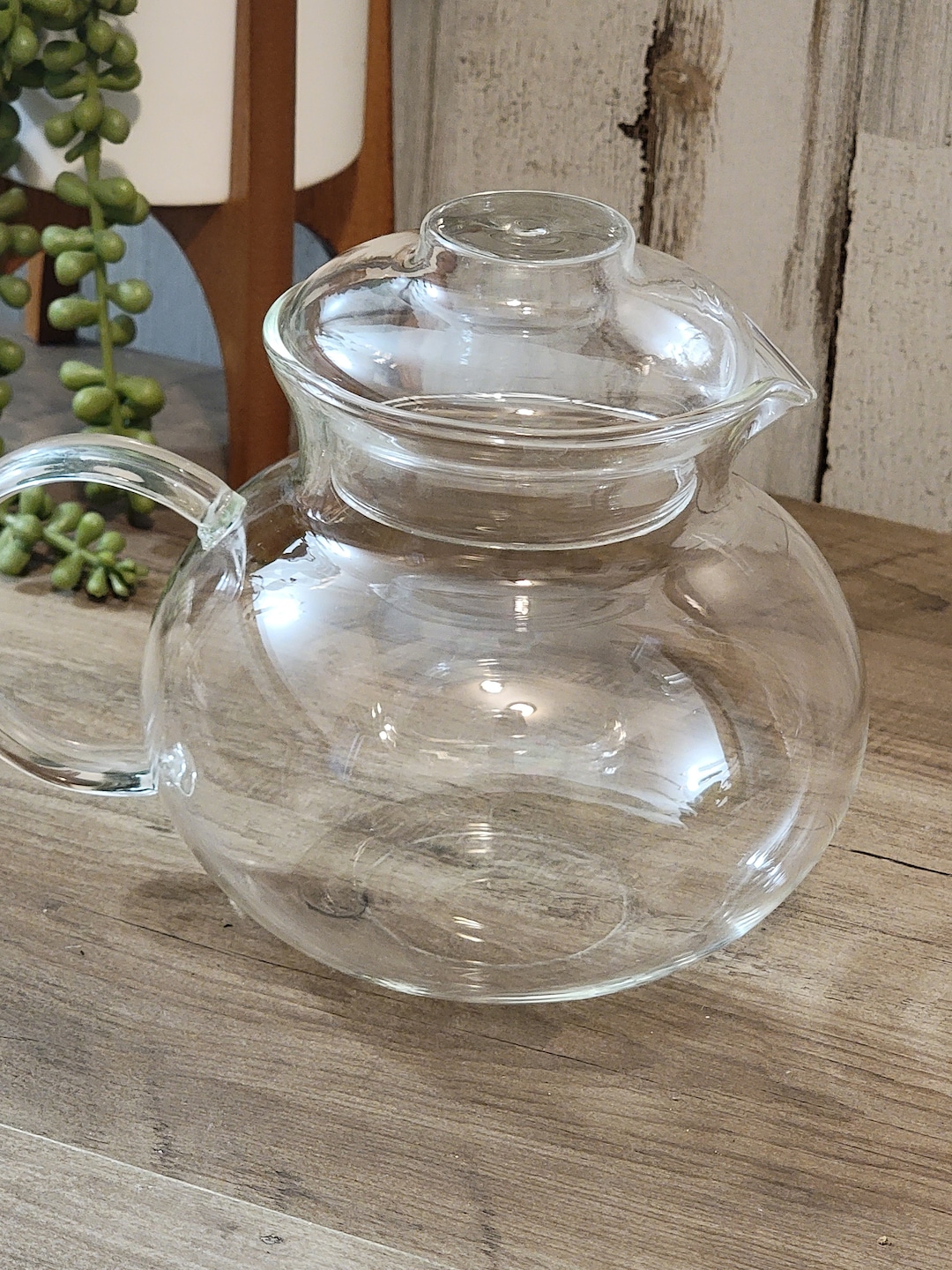 Vintage Clear Glass Coffee Pot/carafe With Lid Etsy