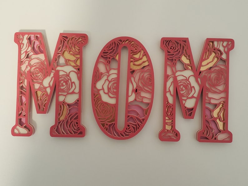 Download 3D Layered Mothers Day Mandala Multi-Layer Letters in MOM ...