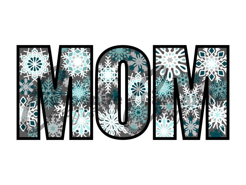 Download 3D Layered Mandala Multi-Layer Letters in MOM and Snowflakes | Etsy