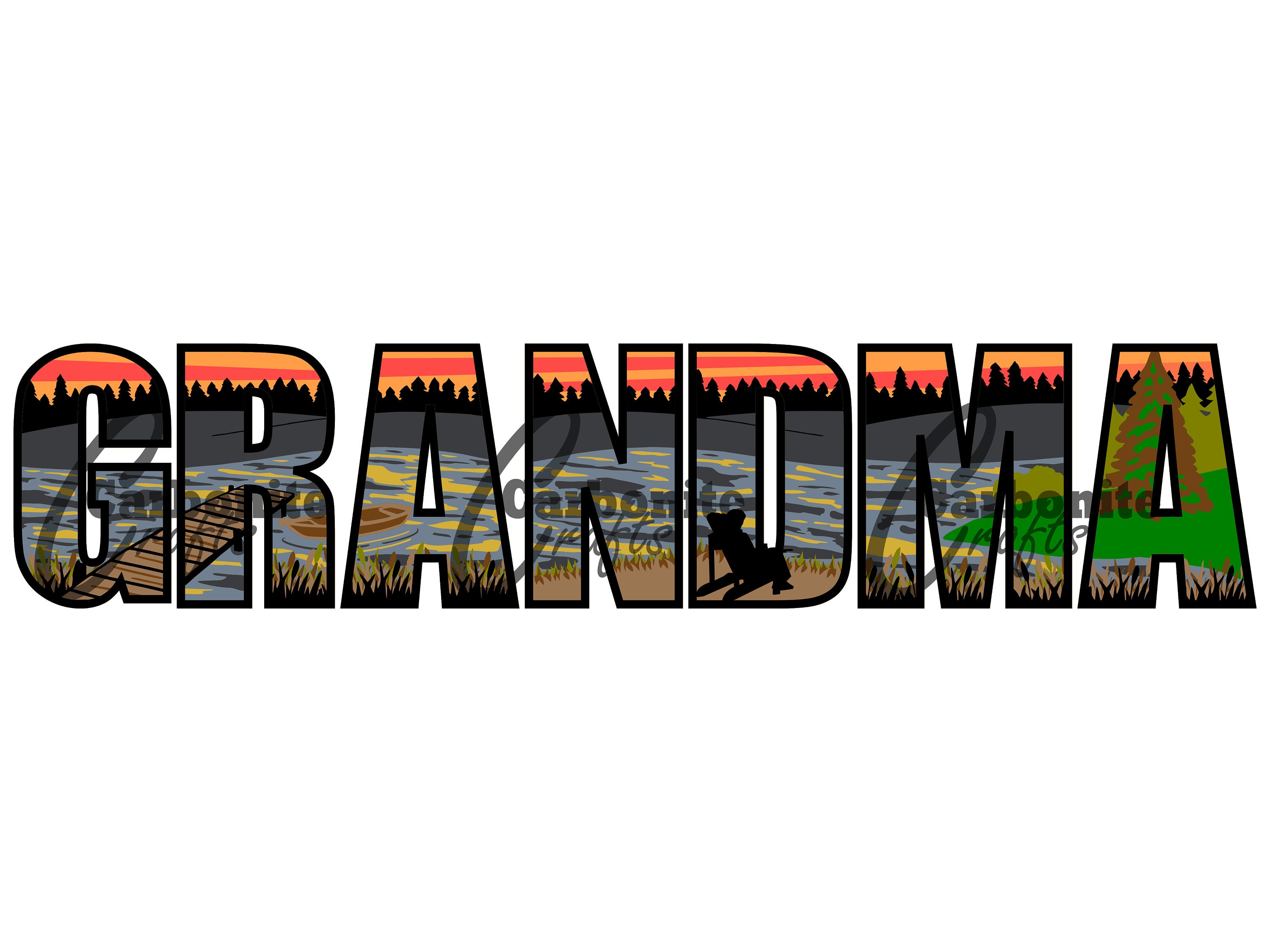 Download 3d Layered Mandala Multi Layer Letters In Grandma And Lake Etsy