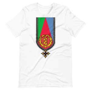 Camiseta eritrea, ropa eritrea, vestido eritreo, camiseta Habesha, Habesha Kemis, arte eritreo, bandera eritrea, tanayitu, Unisex