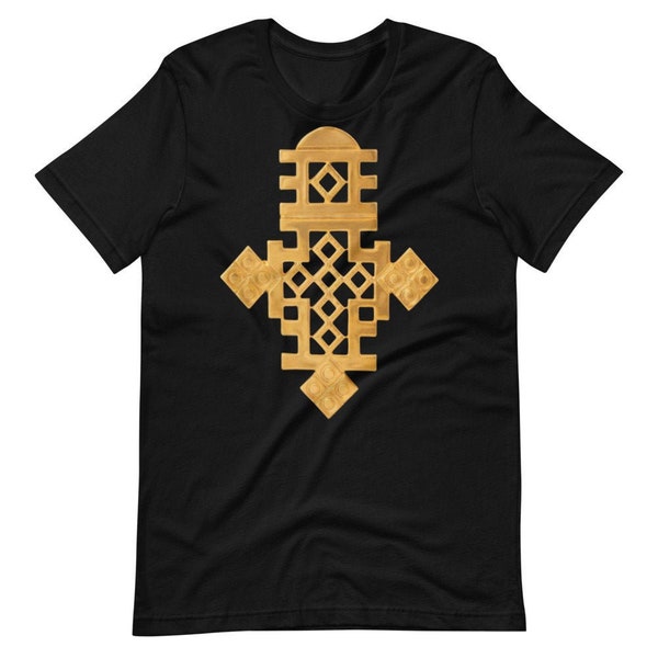 Ethiopian Cross Tshirt, Ethiopian Tshirt, Habesha Tshirt, Rastafarian Tshirt, Orthodox Christian Tshirt, Tanayitu Tee, Habesha Kemis, Unisex