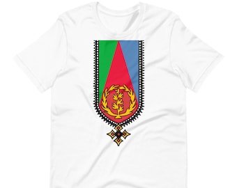 Eritrean T-shirt, Eritrean Clothing, Eritrean Dress, Habesha Tshirt, Habesha Kemis, Eritrean Art, Eritrean Flag, Tanayitu, Unisex
