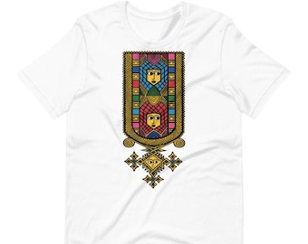 Ethiopian Tshirt, Habesha Tshirt, Rastafarian Tshirt, Tanayitu, Ethiopian Clothing, Habesha Clothing, Habesha Kemis, Ethiopian Cross, Unisex