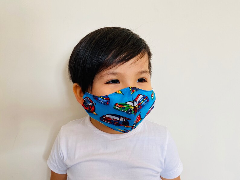 Children face mask with filter option 100 cotton Etsy