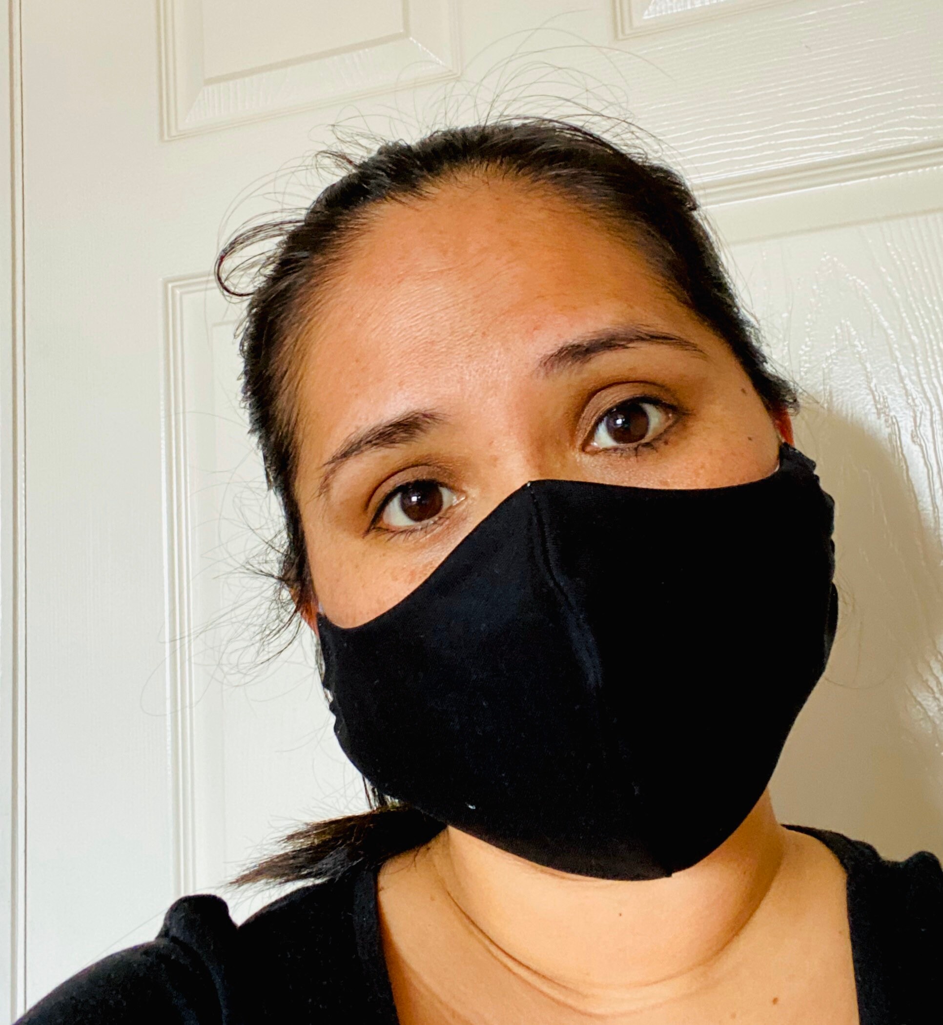 Black face mask with filter option cotton Etsy