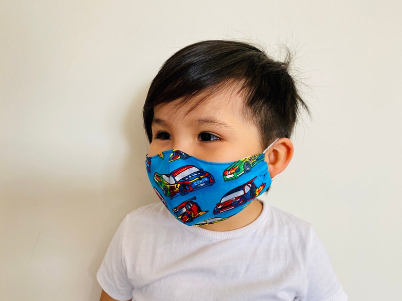 Children face mask with filter option 100 cotton Etsy