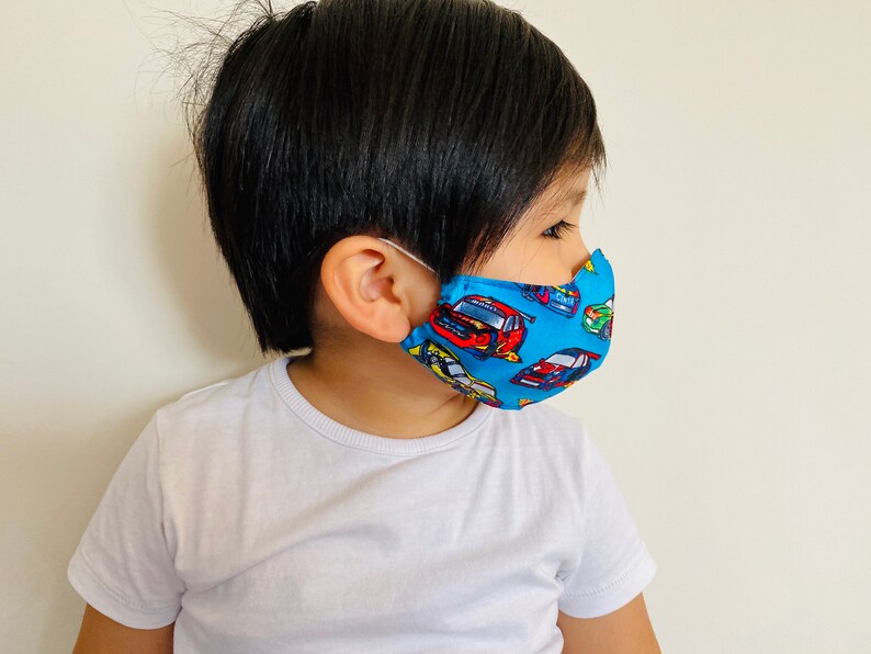 Children face mask with filter option 100 cotton Etsy
