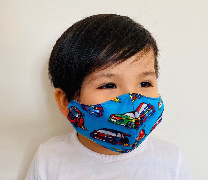 Children face mask with filter option 100 cotton Etsy