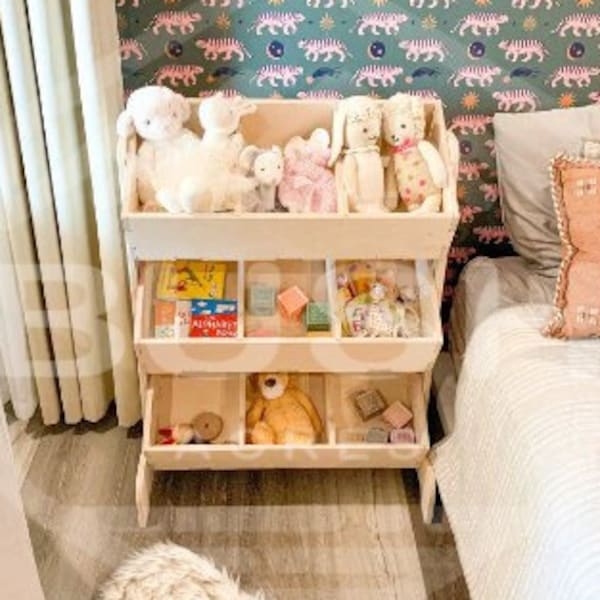 Montessori Toy Storage Etsy