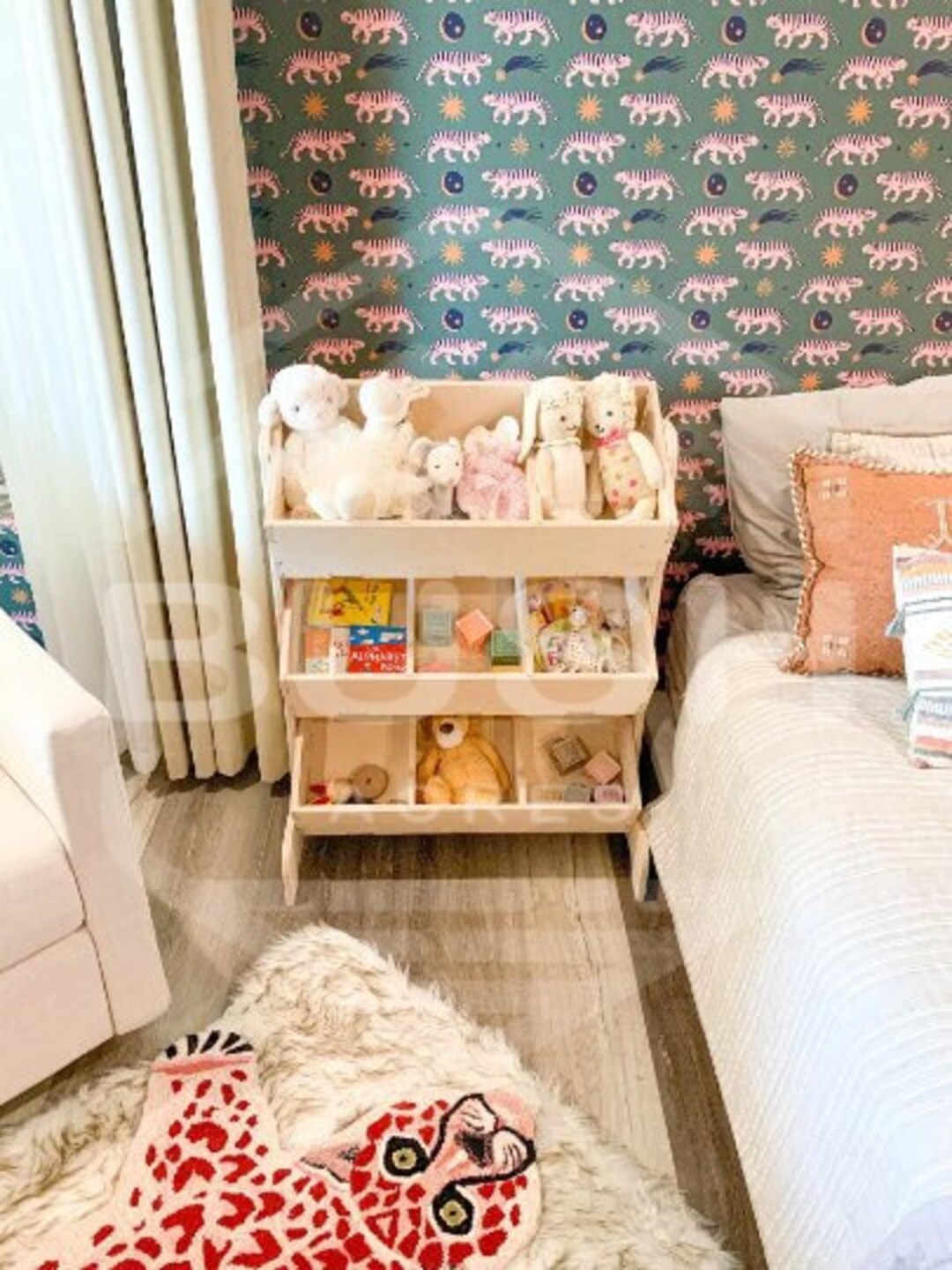 Montessori Toy Organizer Toddler Toy Storage Montessori Wooden