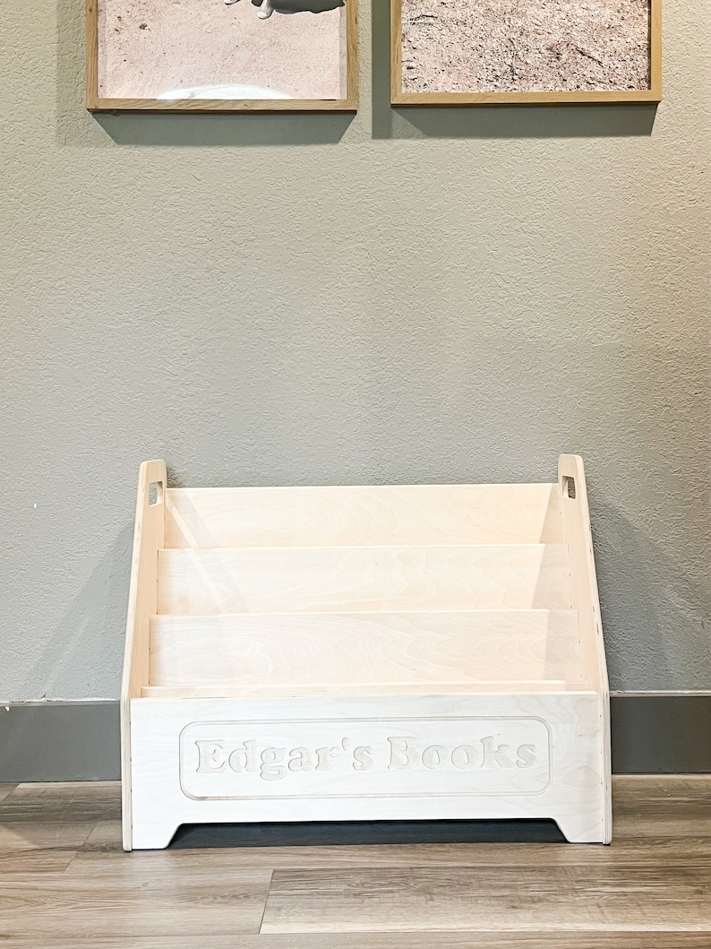EDGAR Large Montessori Bookshelf Toddler Bookcase Etsy