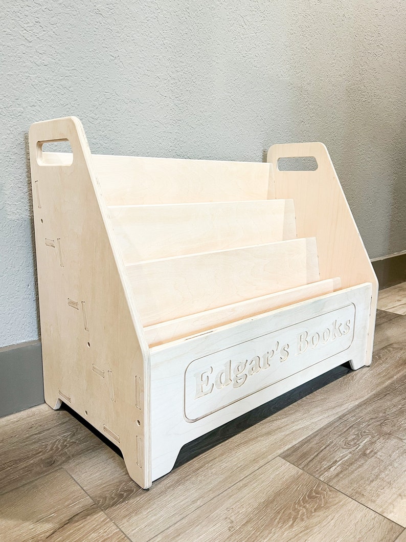 EDGAR Large Montessori Bookshelf Toddler Bookcase Etsy