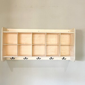 Montessori Toy Storage for Classroom Daycare Cubby Storage Entryway Organization for Kids Toys Playroom Storage Mudroom Storage CARLY image 4