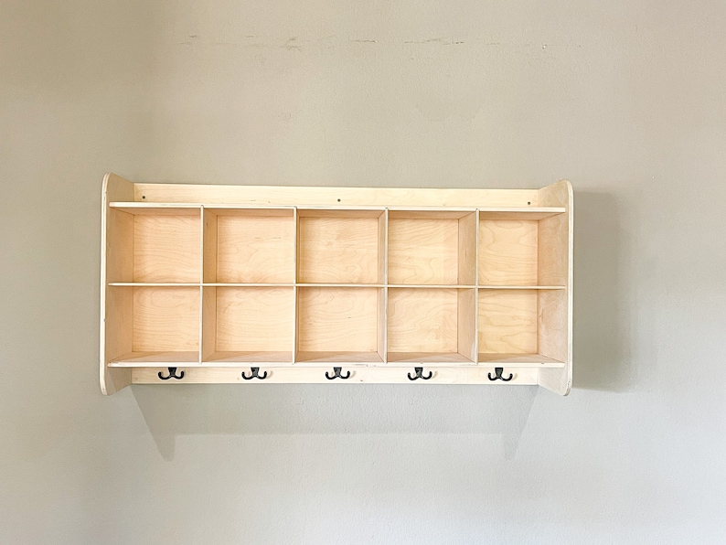 Montessori Toy Storage for Classroom Daycare Cubby Storage Entryway Organization for Kids Toys Playroom Storage Mudroom Storage CARLY image 4