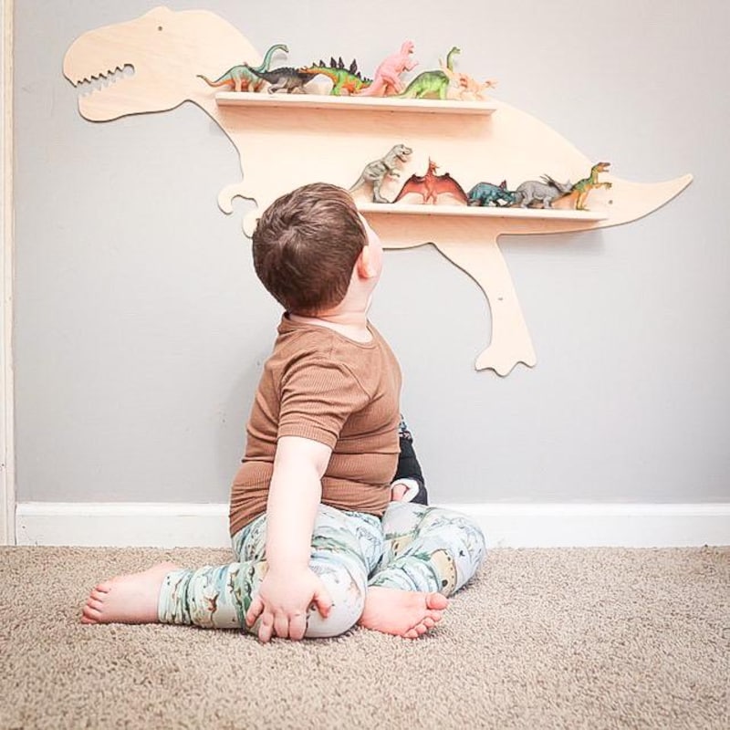 Dinosaur Bookshelf - Etsy