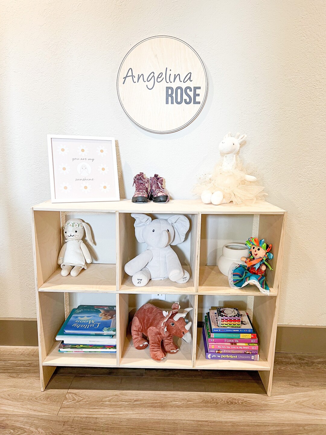 SAMMY Nursery Name Plate Nursery Wall Sign Nursery Name Etsy