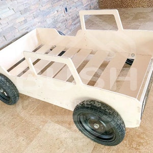 Truck Bed Bronco Bed for Toddlers Montessori Bed Montessori Floor Bed Montessori Furniture Car Bed Boys Room Nursery Bed CAM Twin Size image 3