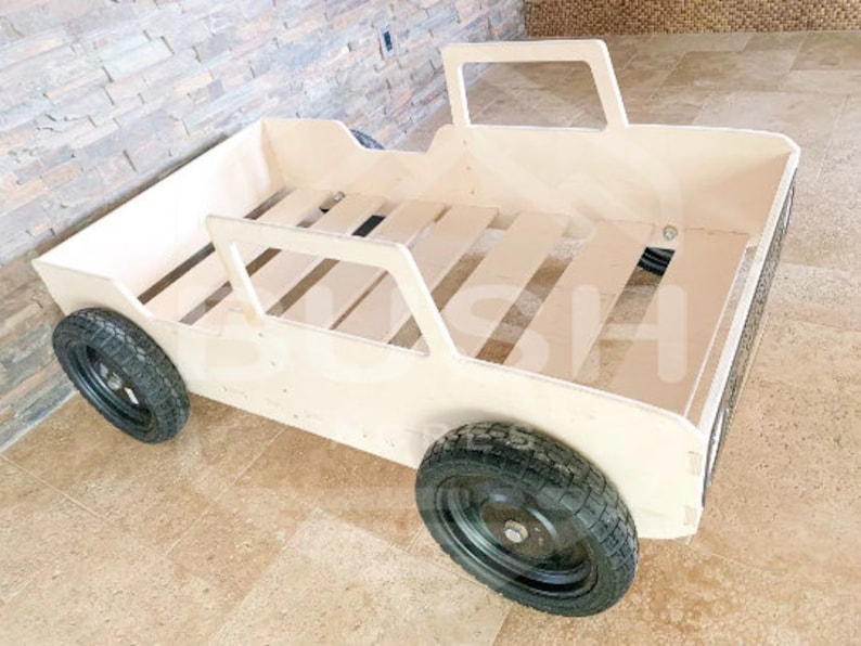 Truck Bed Bronco Bed for Toddlers Montessori Bed Montessori Floor Bed Montessori Furniture Car Bed Boys Room Nursery Bed CAM Twin Size image 3