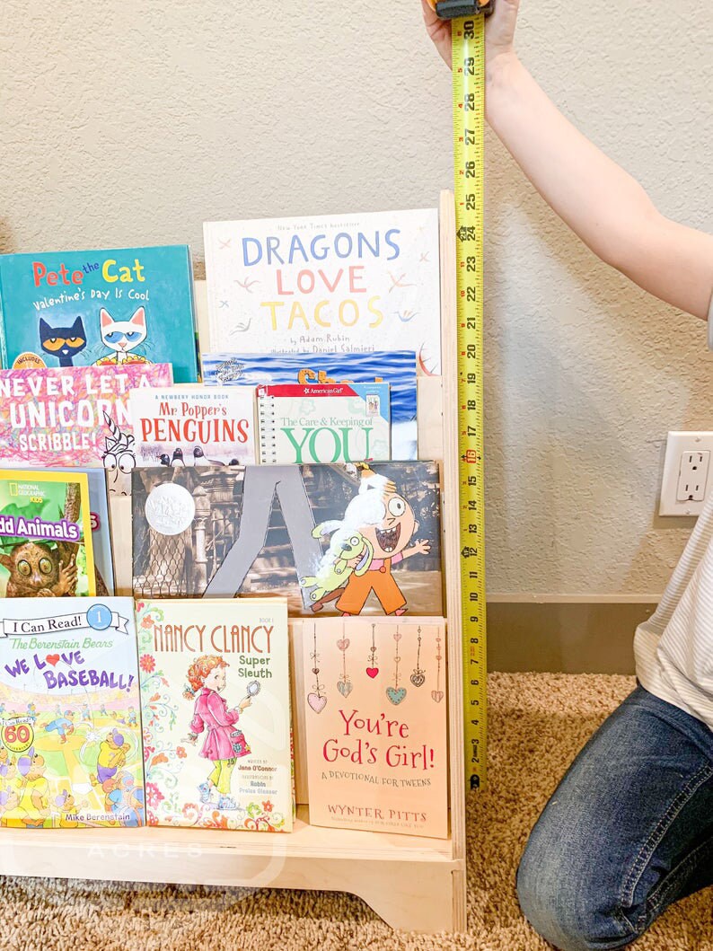 TOMI Large Montessori Bookshelf Toddler Bookcase Etsy