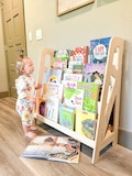 Made In USA! Montessori Shelf Toddler Learning Minimalist Design Wooden Furniture Playroom Decor Toddler Birthday Reading Nook- SIERRA