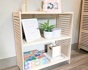 Medium Bookshelf – Minimalist Montessori Design, Baltic Birch Plywood, Single Unit