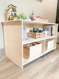 Montessori Toy Shelf Hidden Toy Storage Toddler Toyshelf Montessori Wooden Furniture Playroom Toy Display Montessori Shelf STELLA- 41"
