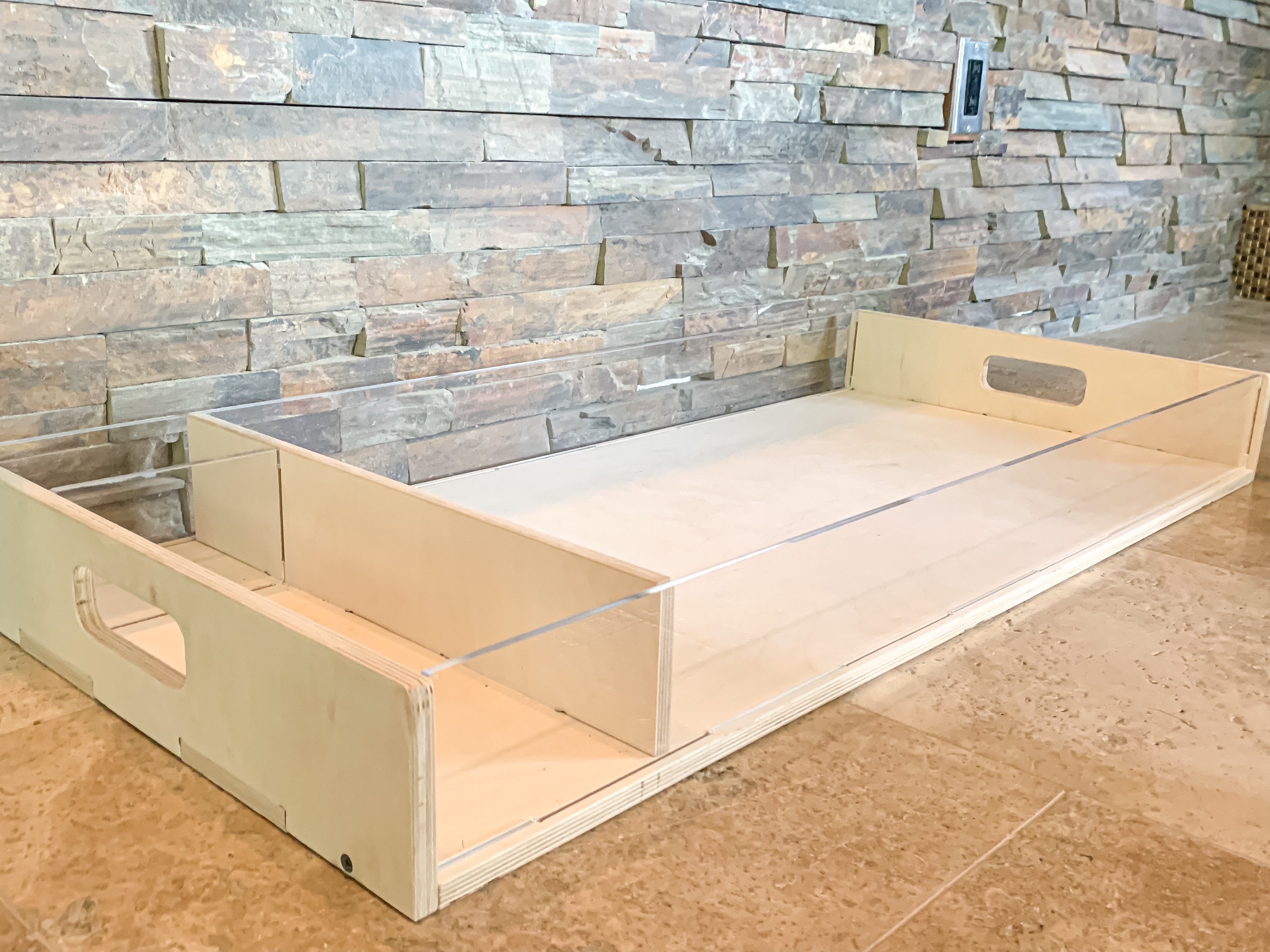 Acrylic Wood Baby Changing Caddy Diaper Organizer Baby Etsy