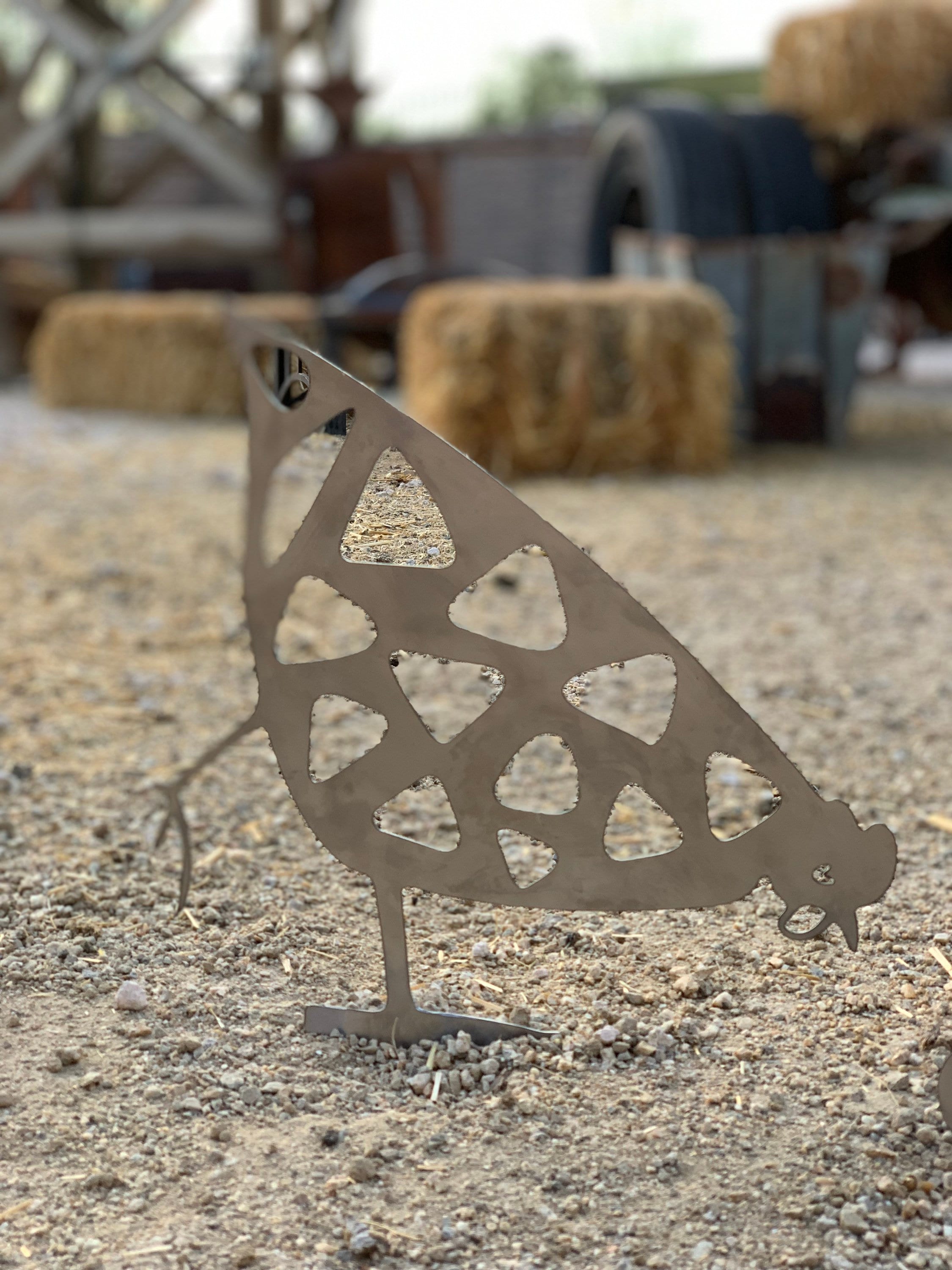 Metal Chickens Garden Stakes Chicken Yard Art Farm Décor Etsy