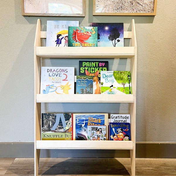 Wall Mount Bookcase Etsy