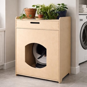 Litter Robot Litter Enclosure for Cats Furniture for Cat Litter Litter Cubby