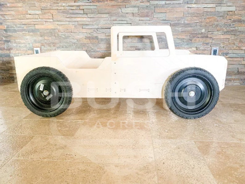 Truck Bed Bronco Bed for Toddlers Montessori Bed Montessori Floor Bed Montessori Furniture Car Bed Boys Room Nursery Bed CAM Twin Size image 2