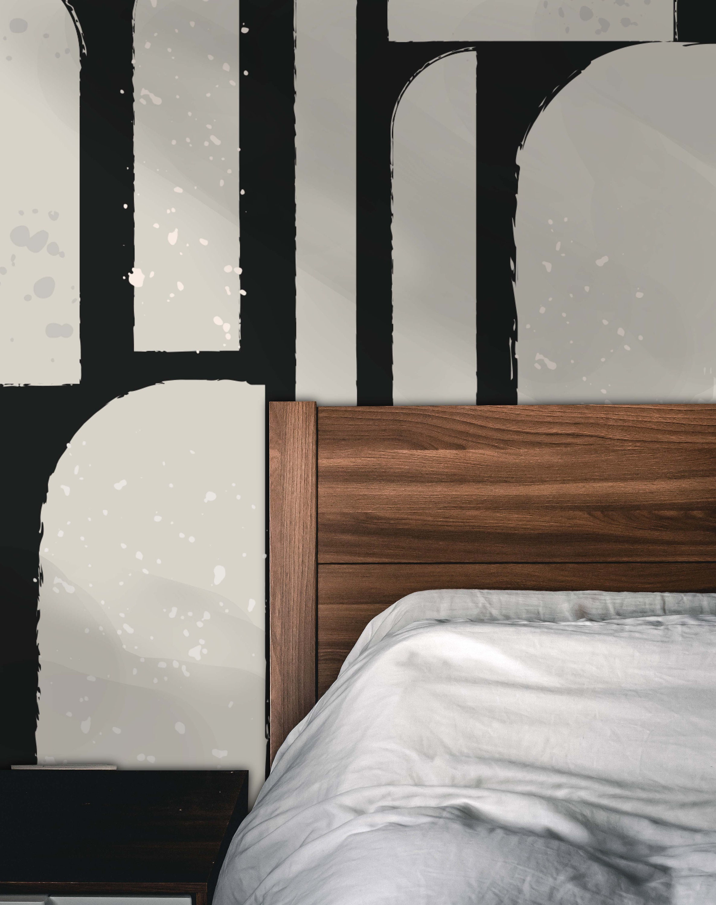 Minimalist Art Deco Black Wallpaper Peel and Stick Wallpaper Etsy