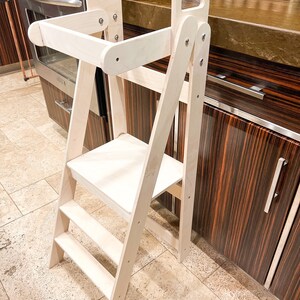 Kitchen Step Stool for Toddler Montessori Helper With Foldable Design ...