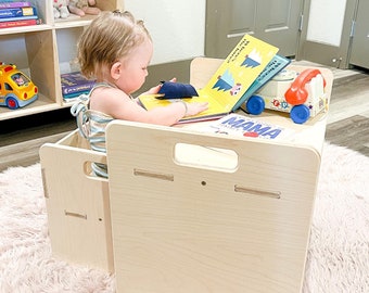 MARLEY- Montessori Desk | Wooden Toddler Table | Toddler Desk | Desk for Kids | Montessori Furniture | Wooden Furniture | Bush Acres USA!