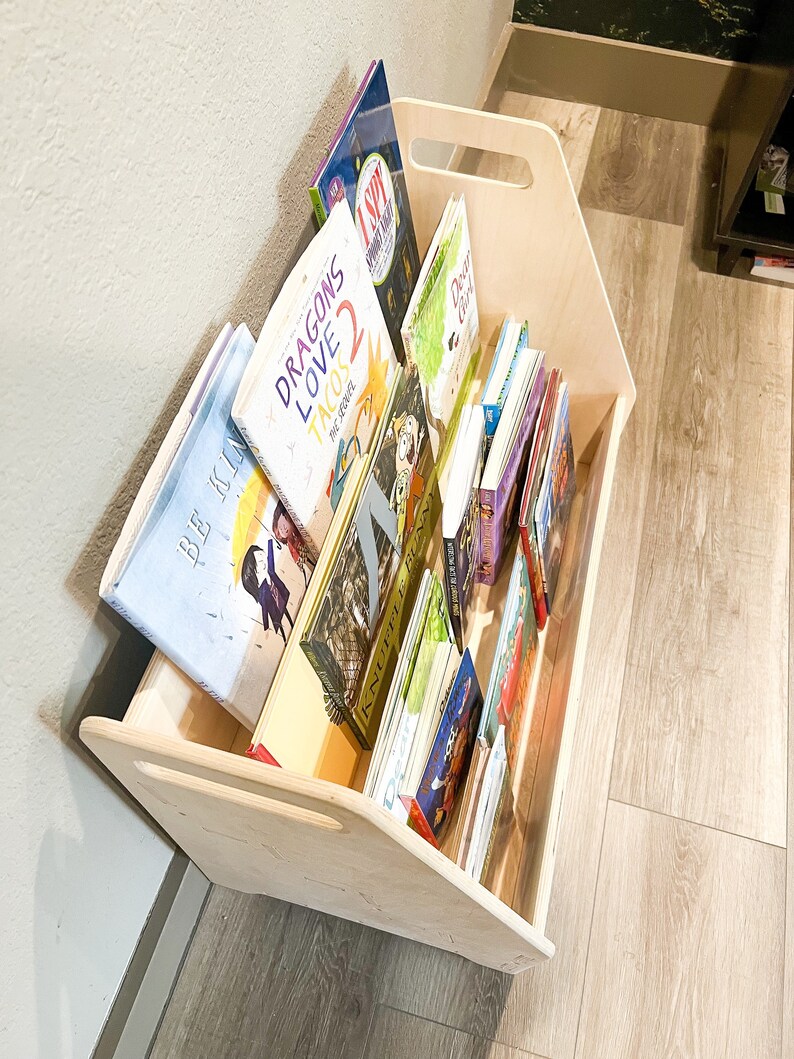 EDGAR Large Montessori Bookshelf Toddler Bookcase Etsy