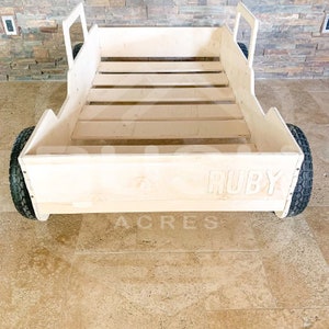 Truck Bed Bronco Bed for Toddlers Montessori Bed Montessori Floor Bed Montessori Furniture Car Bed Boys Room Nursery Bed CAM Twin Size image 7