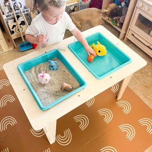 Sensory Table Montessori Sensory Play Sensory Station Sensory Bins Montessori Wooden Furniture  Toddler Sensory Table Homeschool MADDIE