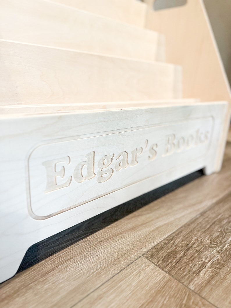 EDGAR Large Montessori Bookshelf Toddler Bookcase Etsy