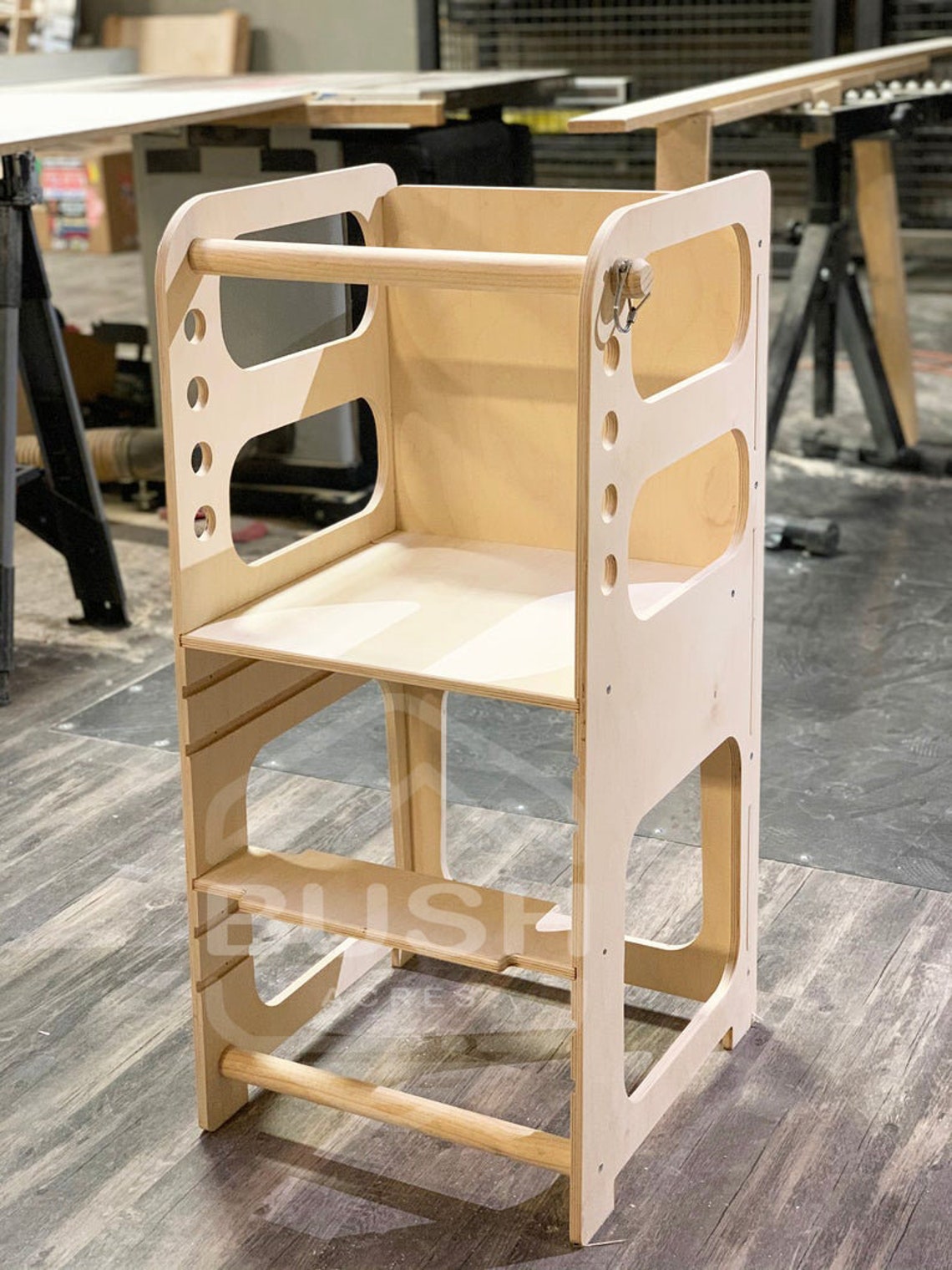 Toddler Stool Kitchen Helper Adjustable Step Stool Etsy