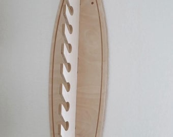 Surfboard Hat Rack, Wooden Cap Holder, Surfer Gift, Trucker Hats Storage