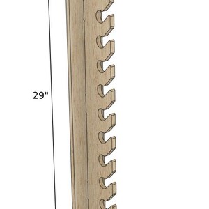 Wooden Cap Rack: Baltic Birch Plywood Hat Storage for Him image 9