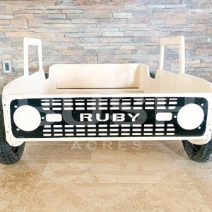 Truck Bed Bronco Bed for Toddlers Montessori Bed Montessori Floor Bed Montessori Furniture Car Bed Boys Room Nursery Bed CAM Twin Size image 6