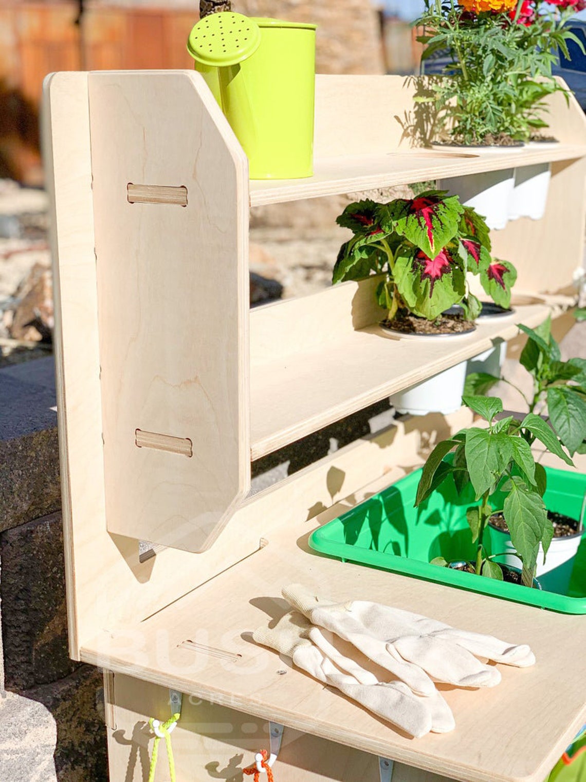 Montessori Möbel Handgemachte Gartenbank aus Holz für | Etsy