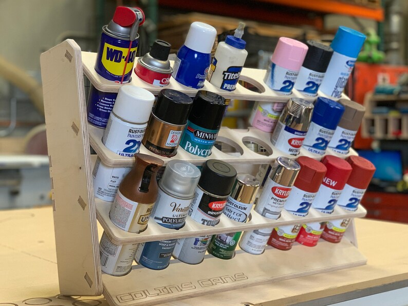 Spray Can Organizer Garage Organizer Spray Can Holder Etsy