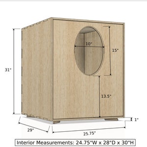 Cat Litter Box for LITTER ROBOT 3 Cat Custom Pet Furniture for Cats House for Cats Hidden Litter End Table Cat