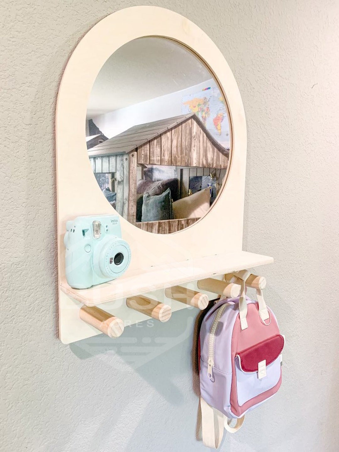 Toddler Self Care Montessori Entry Mirror Toddler Mirror Kids Room