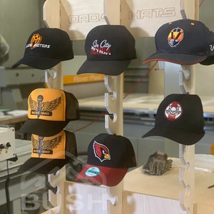 Hat Rack Customizable Hat Handcrafted Wooden Cap Rack Gift for Him ...