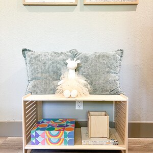 Minimalist Baltic Birch Bookshelf – Single Unit Toy Shelf